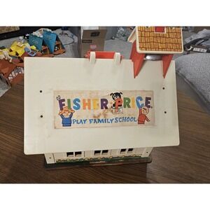 Vintage 1971 Fisher Price School House 923- Incomplete- See Pics